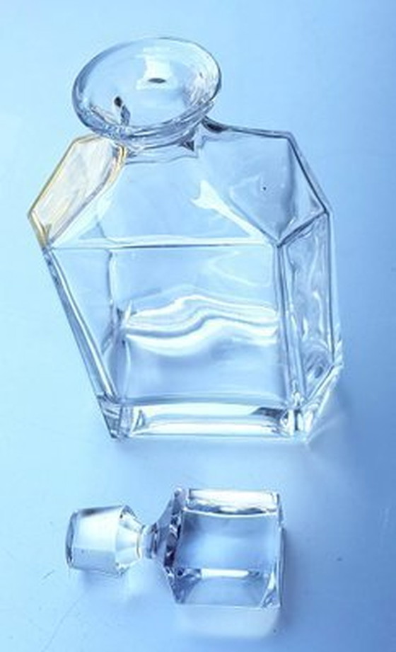 Image 1 of Antique Crystal Glass Decanter