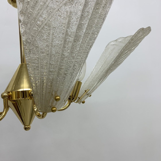 Image 1 of Italian Murano Glass Chandelier Hollywood Regency design - 1970s