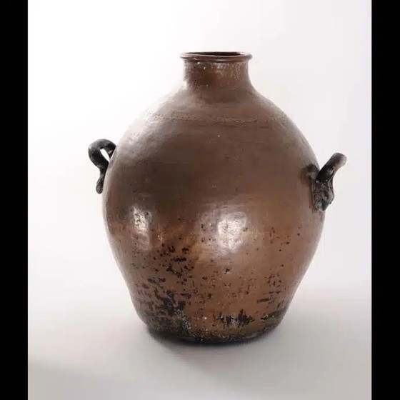 Image 1 of POT À HARICOTS ANTIQUE EN CUIVRE ÉGYPTIEN