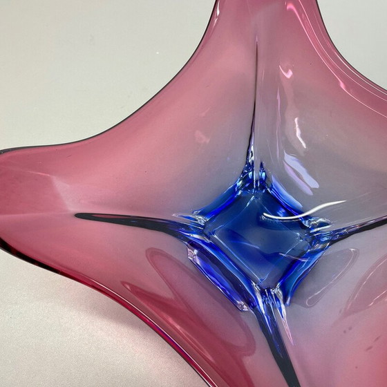 Image 1 of Centrotavola floreale in vetro vintage dei Fratelli Toso, Italia, anni '70