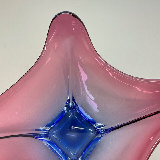 Image 1 of Centrotavola floreale in vetro vintage dei Fratelli Toso, Italia, anni '70