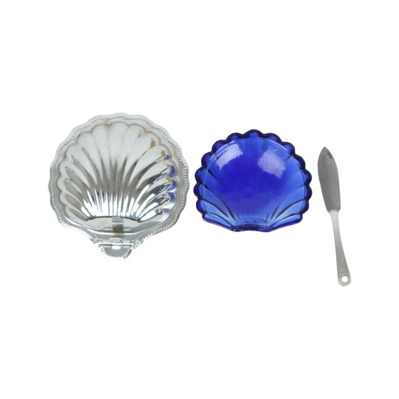 Image 1 of Shell Butter Bowl With Knife