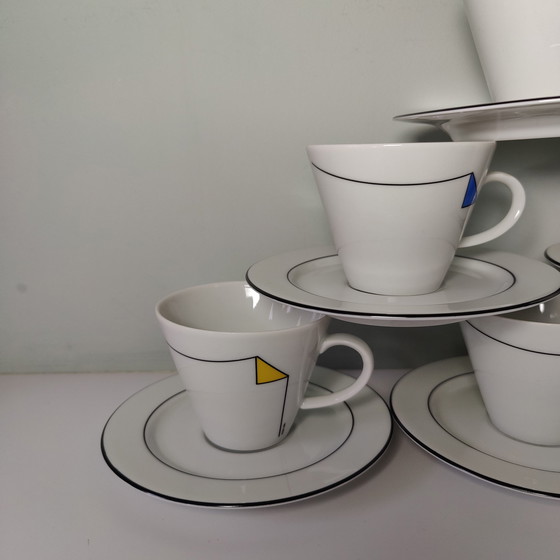 Image 1 of 6x Van Nelle Cup and saucer