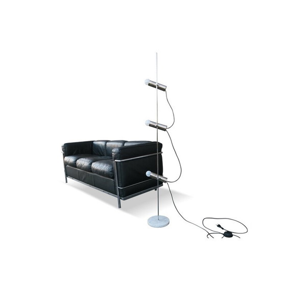 Image 1 of Vintage A14 marble floor lamp by Alain Richard for Disderot