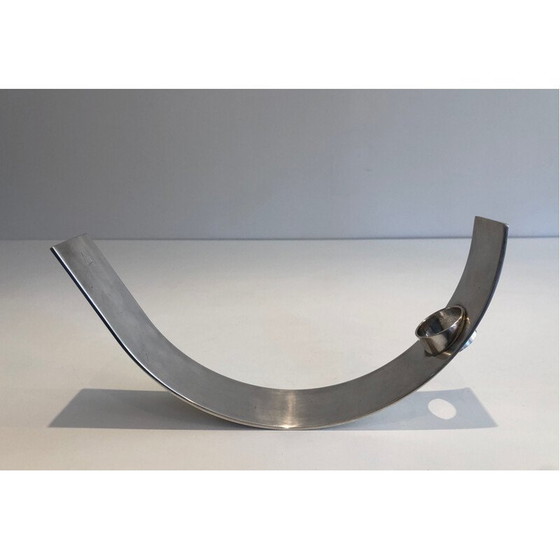 Image 1 of Portabottiglie vintage placcato argento, Francia 1950