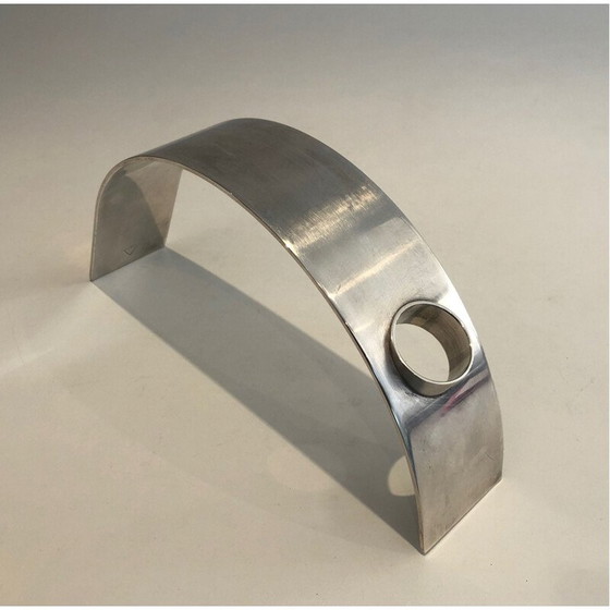 Image 1 of Portabottiglie vintage placcato argento, Francia 1950