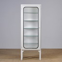 Cabinet médical vintage en fer et verre, 1970