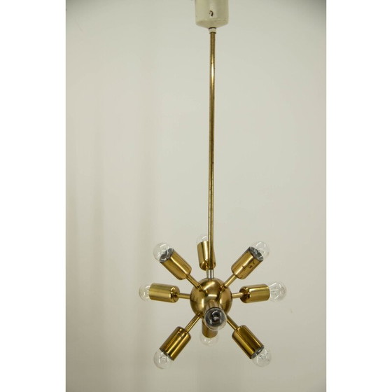 Image 1 of Lampadario vintage spaziale Sputnik di Drukov, anni '70