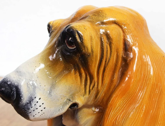 Image 1 of Life size Ceramic basset