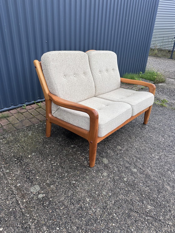 Image 1 of Banc vintage deux places en teck