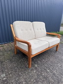 Vintage two-seater sofa teak