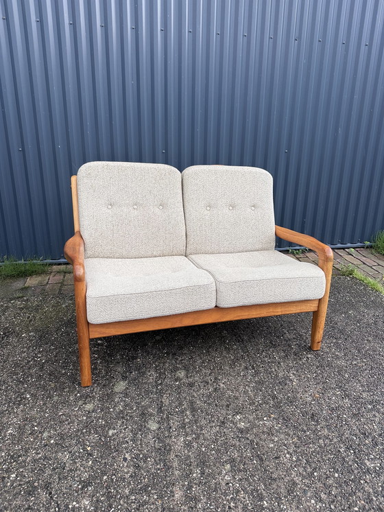 Image 1 of Banc vintage deux places en teck