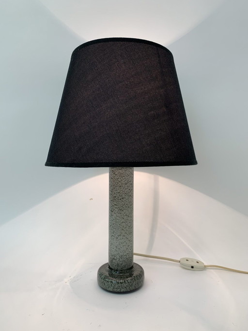  Glass Table Lamp Post Modern - 1980s