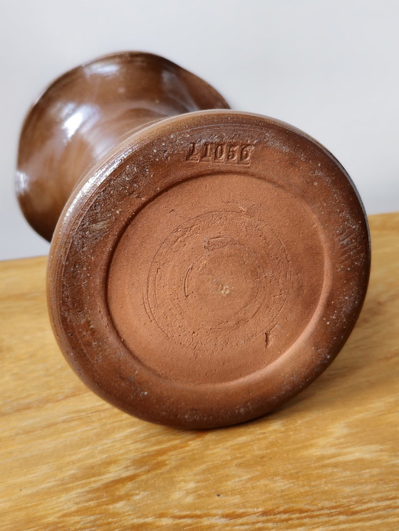 Image 1 of Vintage Pottery Vase Vase Schulprand Brown