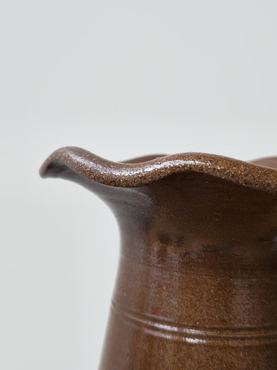 Image 1 of Vintage Pottery Vase Vase Schulprand Brown