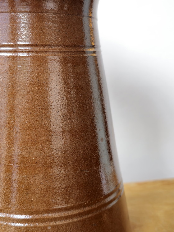 Image 1 of Vintage Pottery Vase Vase Schulprand Brown
