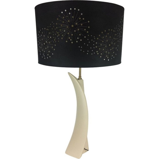 Lampada vintage "Concorde" in ceramica bianca, 1960