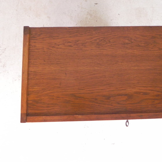 Image 1 of Oak Shutter Cabinet With 1 Shutter, 90 Cm High, 1950s