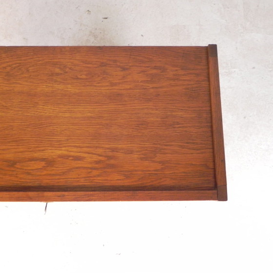 Image 1 of Oak Shutter Cabinet With 1 Shutter, 90 Cm High, 1950s