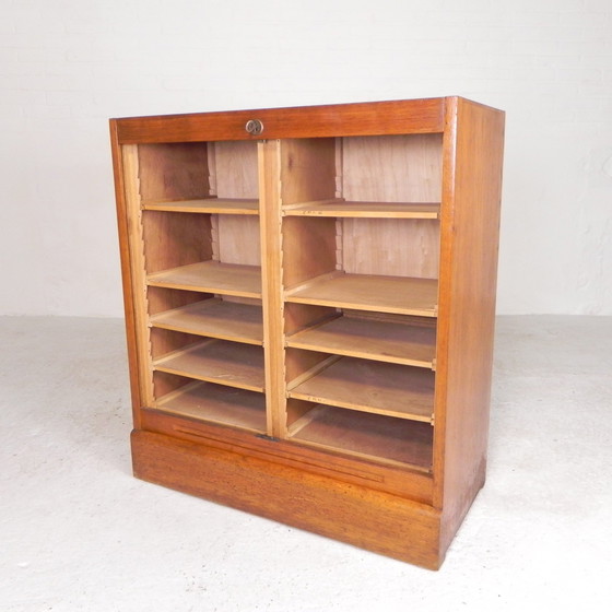 Image 1 of Oak Shutter Cabinet With 1 Shutter, 90 Cm High, 1950s