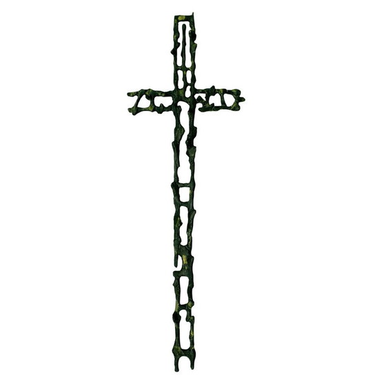 Image 1 of Vintage iron crucifix by Attilio Biancardi, Italy 1970