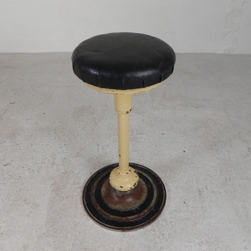 Movable Industrial Stool, Dental Stool, 1950s