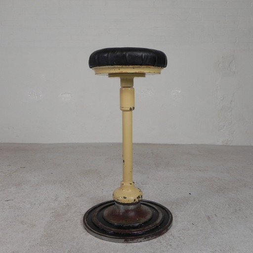 Movable Industrial Stool, Dental Stool, 1950s