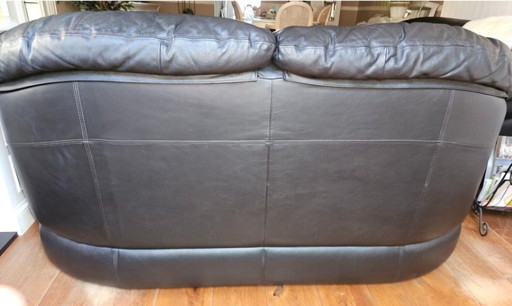 2x Vintage leather sofas