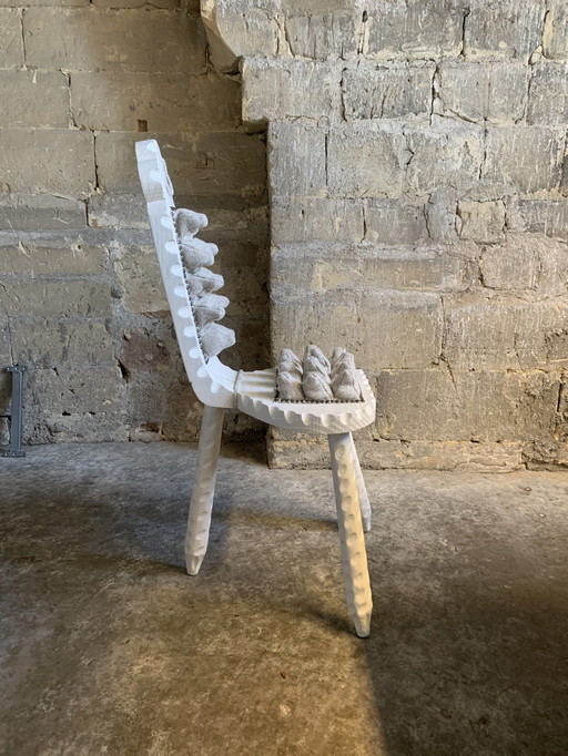 Spanish Brutalist chair with a twist