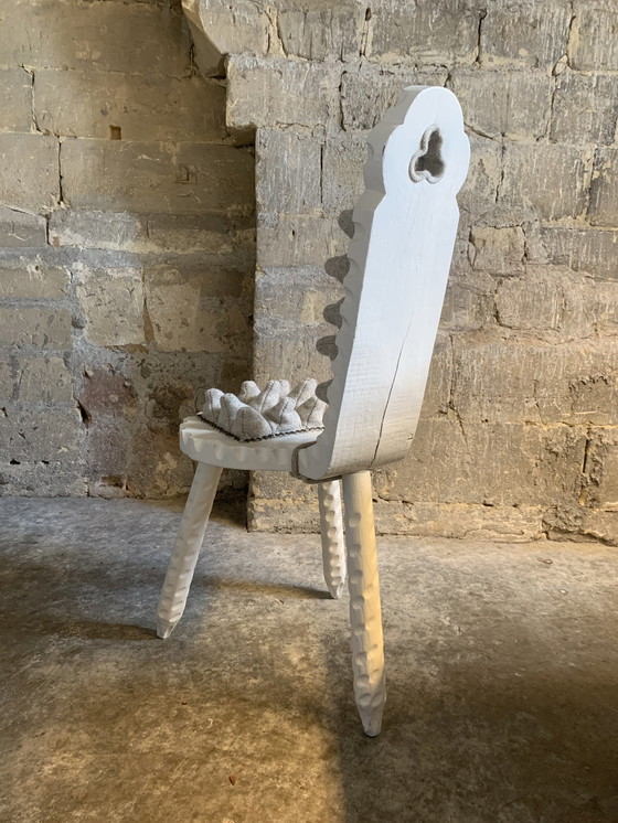 Image 1 of Spanish Brutalist chair with a twist