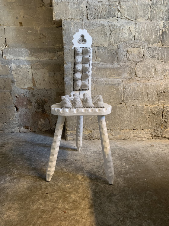 Image 1 of Spanish Brutalist chair with a twist