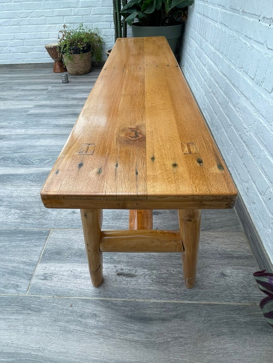 Image 1 of Banc vintage fabriqué à partir de palettes recyclées