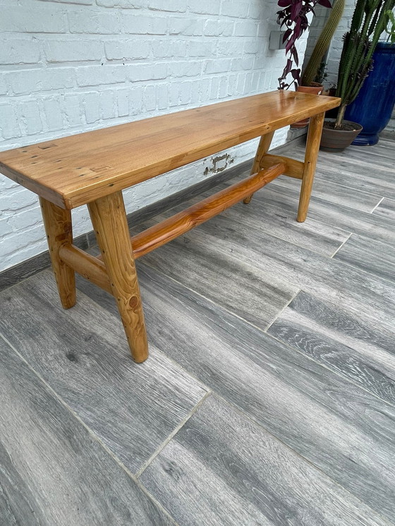 Image 1 of Banc vintage fabriqué à partir de palettes recyclées