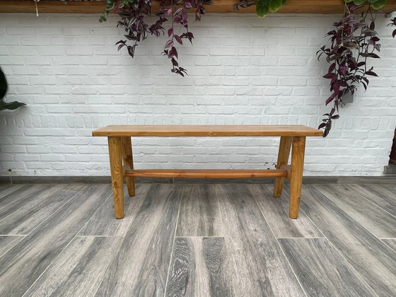 Image 1 of Banc vintage fabriqué à partir de palettes recyclées