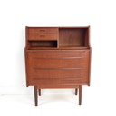 Vintage Danish Secretaire | Teak Cabinet Drawers