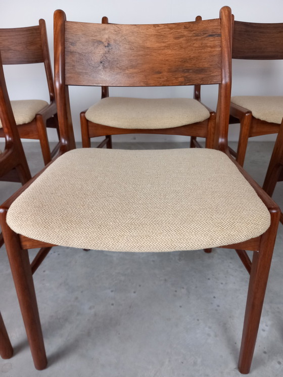 Image 1 of 6x Rosewood Dining Chairs Mid - Century Danish Design