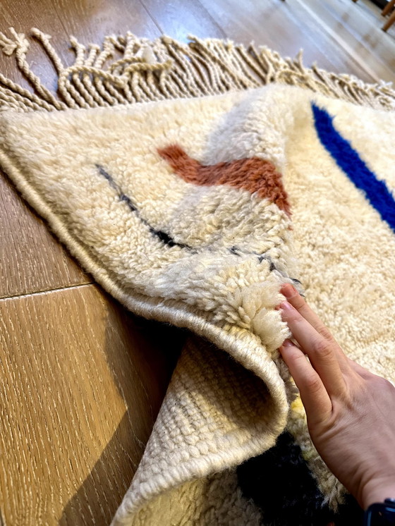 Image 1 of Moroccan Abstract Vintage Mid-Century design Rug