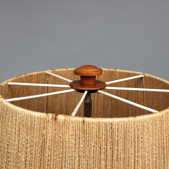 Image 1 of Temde Leuchte - floor lamp - Seventies - teak - sisal