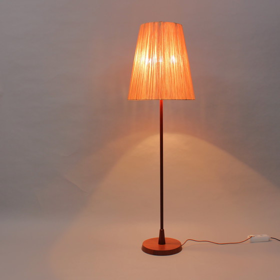 Image 1 of Temde Leuchte - floor lamp - Seventies - teak - sisal