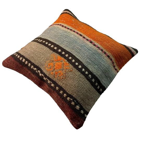 Image 1 of Housse de coussin Kilim turc vintage, 45 x 45 cm