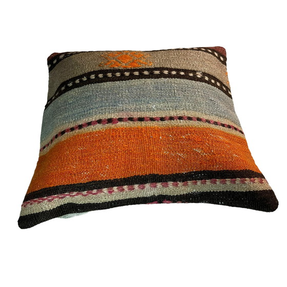 Image 1 of Housse de coussin Kilim turc vintage, 45 x 45 cm