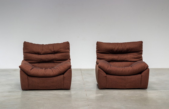 Image 1 of Pair of lounge chairs model 'Dianthus' by Michel Ducaroy for Ligne Roset 1978.