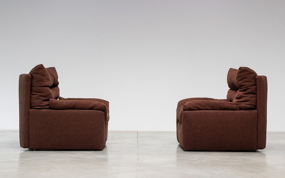 Image 1 of Pair of lounge chairs model 'Dianthus' by Michel Ducaroy for Ligne Roset 1978.