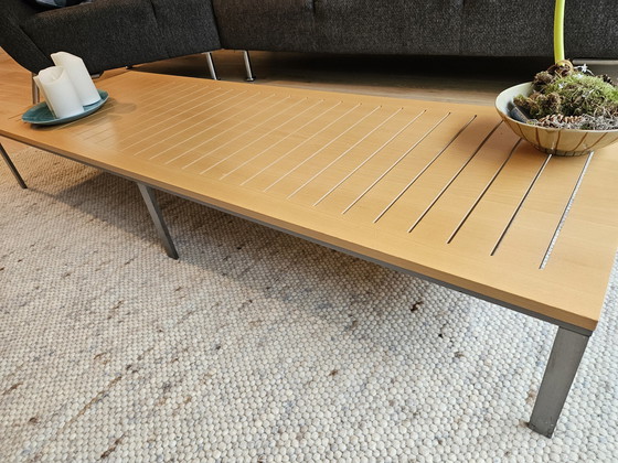 Image 1 of Set Coffee Tables Prismes Aluminum And Beech