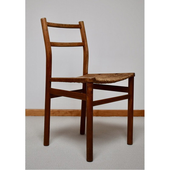 Image 1 of Vintage Week-end chair in solid wood by Pierre Gautier Delaye for Vergnères, France 1950