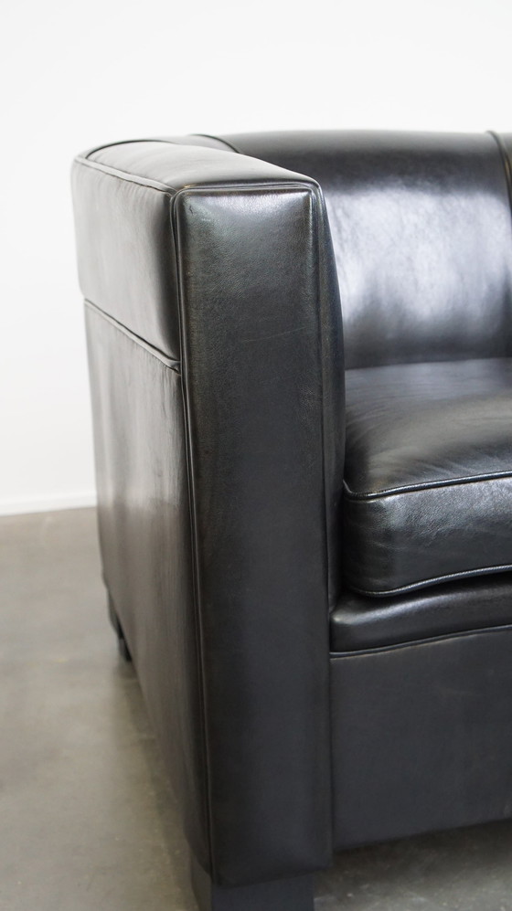 Image 1 of 2 X Black Sheep Leather Art Deco Design Armchair/ Armchair