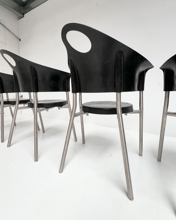 Image 1 of Set Of 4 Cobra Chairs By Rob Eckhardt, 1990'S