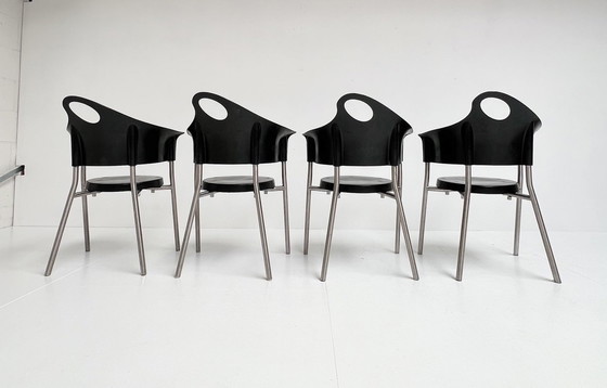 Image 1 of Set Of 4 Cobra Chairs By Rob Eckhardt, 1990'S