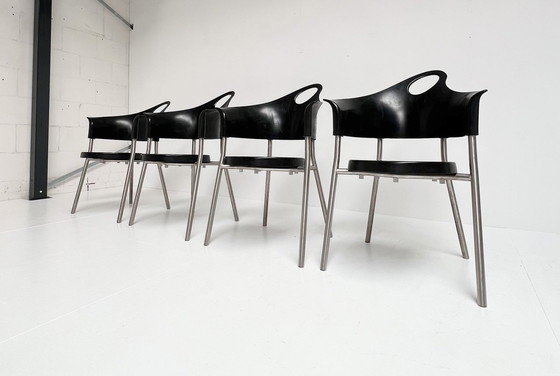 Image 1 of Set Of 4 Cobra Chairs By Rob Eckhardt, 1990'S