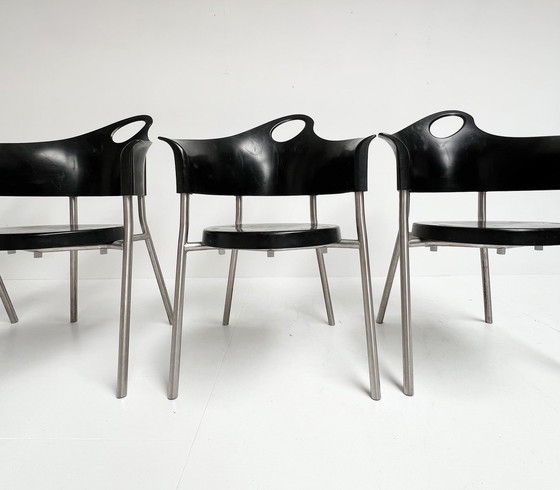 Image 1 of Set Of 4 Cobra Chairs By Rob Eckhardt, 1990'S